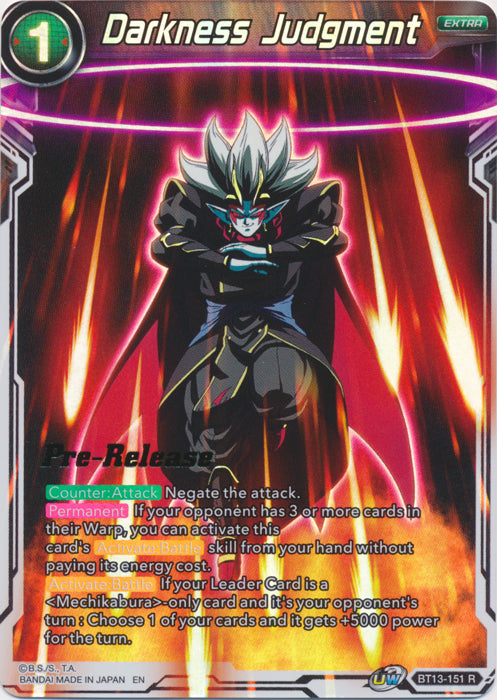 Darkness Judgment (BT13-151) [Supreme Rivalry Prerelease Promos] | Devastation Store