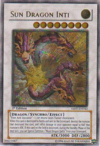 Sun Dragon Inti [ABPF-EN042] Ultimate Rare | Devastation Store