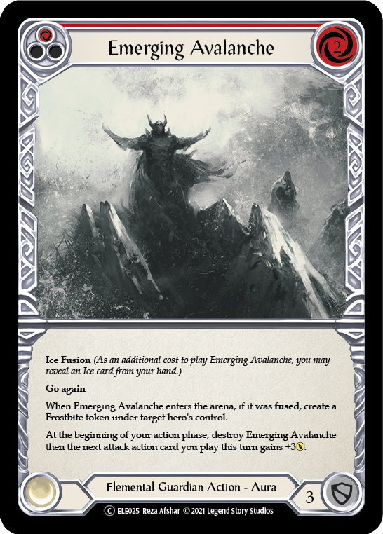 Emerging Avalanche (Red) [U-ELE025] Unlimited Normal | Devastation Store