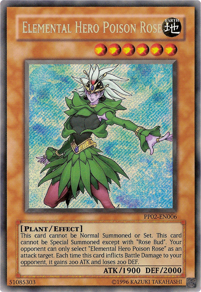 Elemental Hero Poison Rose [PP02-EN006] Secret Rare | Devastation Store