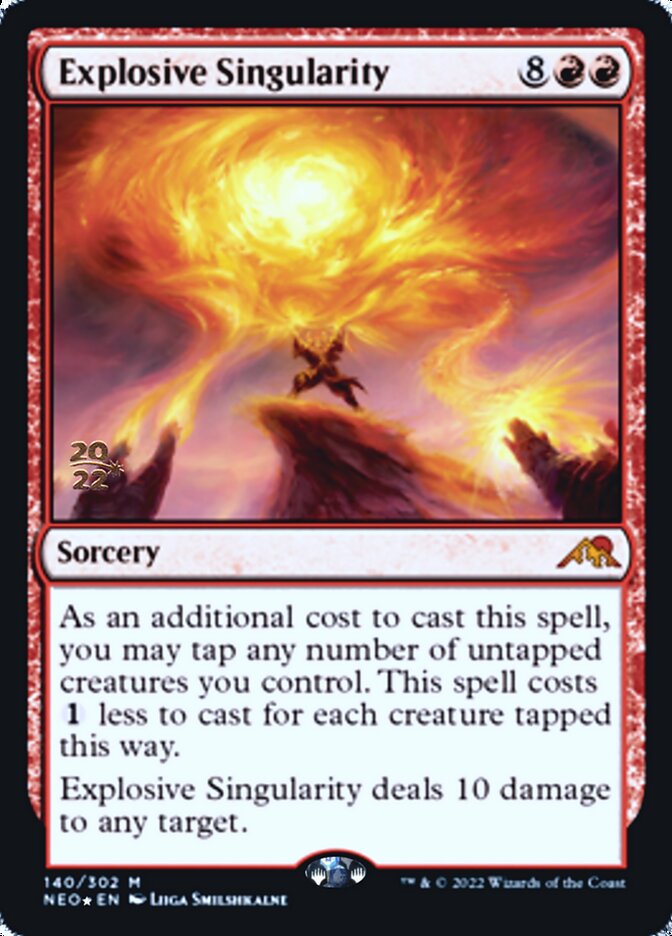 Explosive Singularity [Kamigawa: Neon Dynasty Prerelease Promos] | Devastation Store