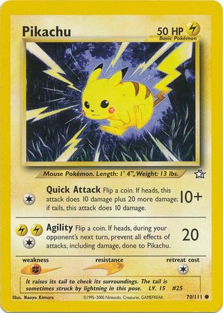 Pikachu (70/111) [Neo Genesis Unlimited] | Devastation Store