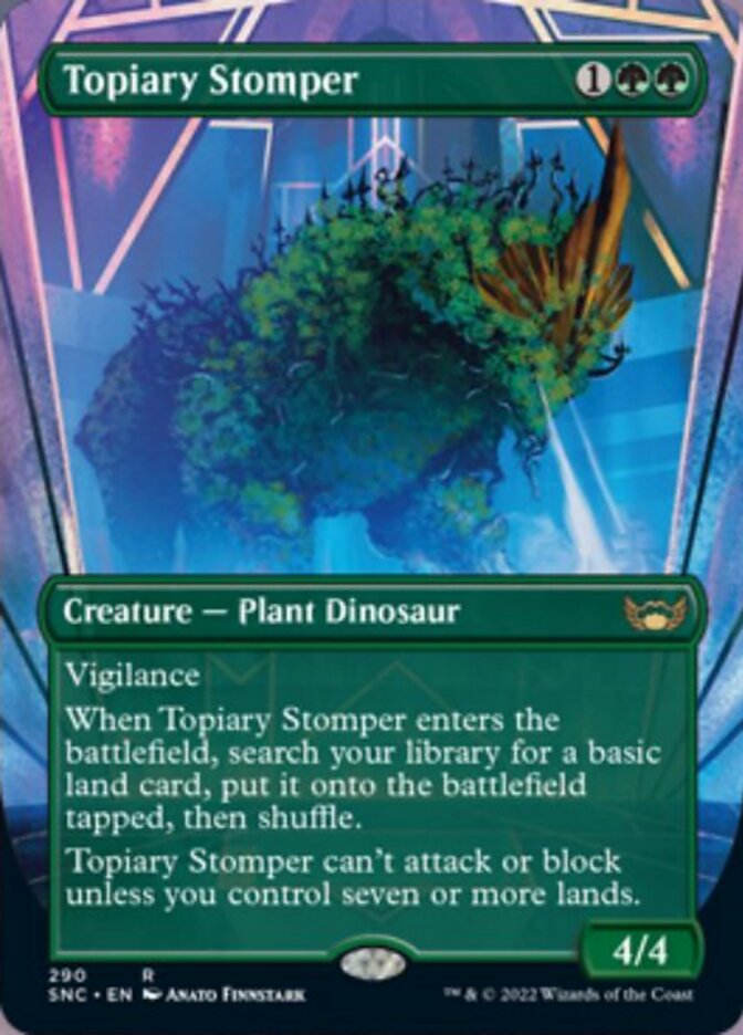 Topiary Stomper (Borderless Alternate Art) [Streets of New Capenna] | Devastation Store