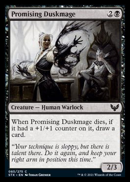 Promising Duskmage [Strixhaven: School of Mages] | Devastation Store