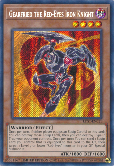 Gearfried the Red-Eyes Iron Knight [LDS1-EN011] Secret Rare | Devastation Store