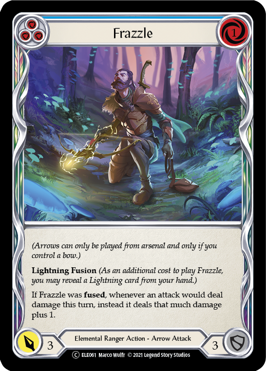 Frazzle (Blue) [U-ELE061] Unlimited Normal | Devastation Store