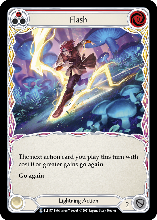 Flash (Red) [U-ELE177] Unlimited Rainbow Foil | Devastation Store