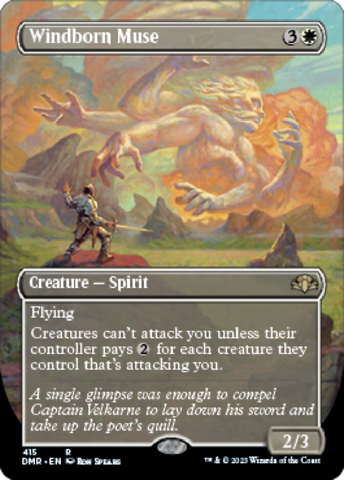 Windborn Muse (Borderless Alternate Art) [Dominaria Remastered] | Devastation Store