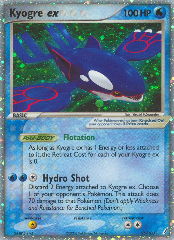 Kyogre ex (95/100) [EX: Crystal Guardians] | Devastation Store