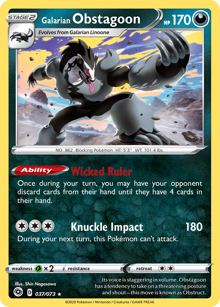 Galarian Obstagoon (037/073) [Sword & Shield: Champion's Path] | Devastation Store