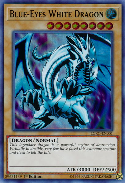 Blue-Eyes White Dragon (Version 1) [LCKC-EN001] Ultra Rare | Devastation Store