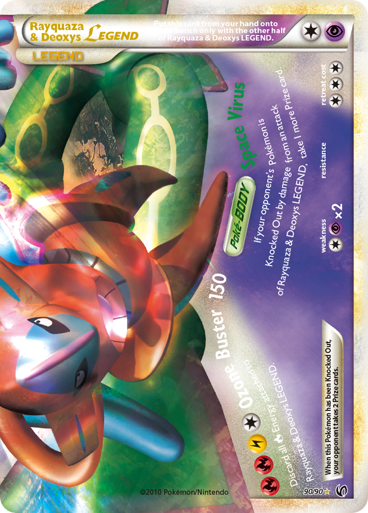 Rayquaza & Deoxys LEGEND (90/90) [HeartGold & SoulSilver: Undaunted] | Devastation Store