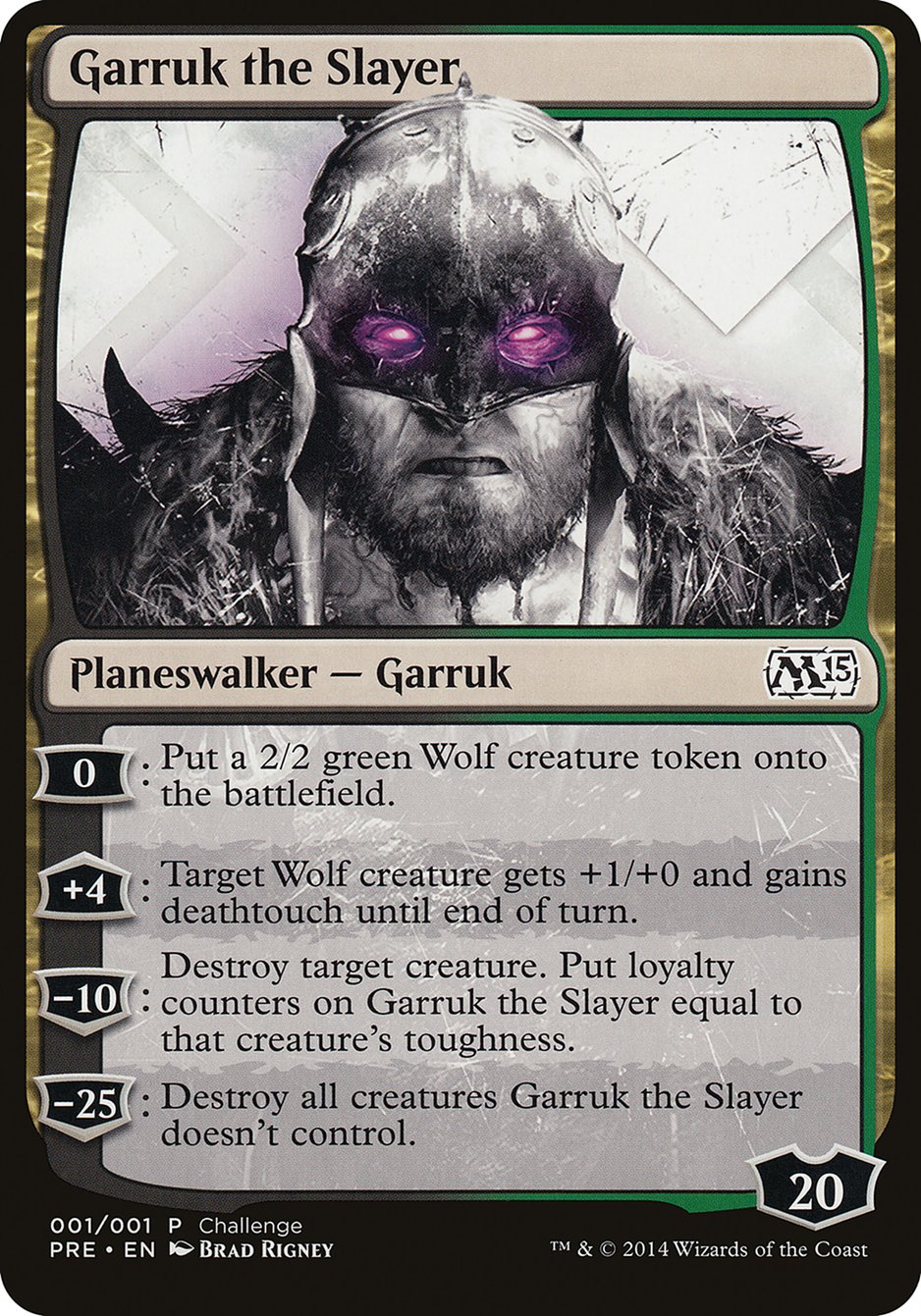 Garruk the Slayer (Prerelease Challenge) [M15 Prerelease Challenge] | Devastation Store