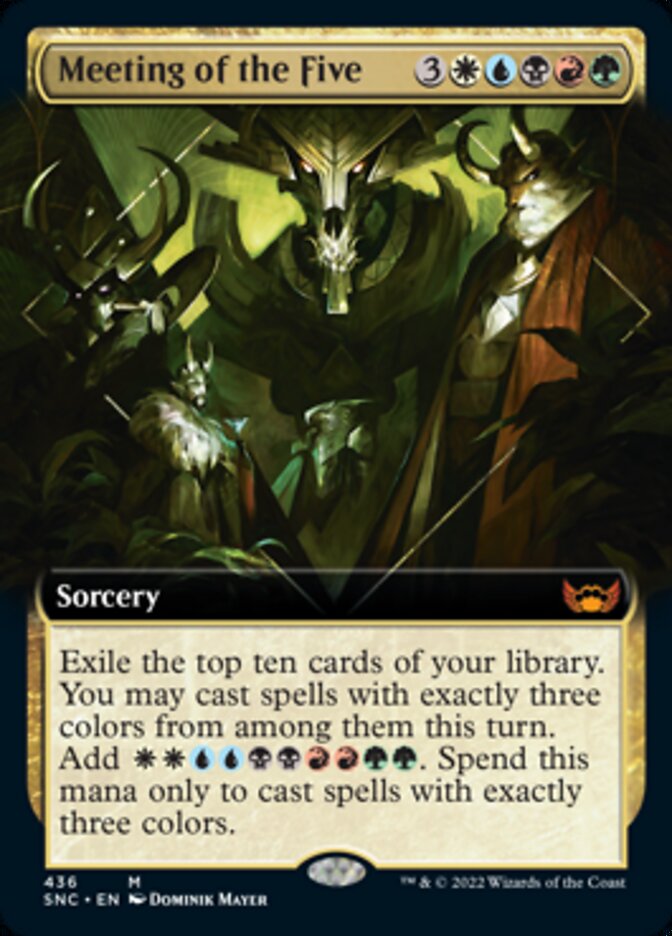 Meeting of the Five (Extended Art) [Streets of New Capenna] | Devastation Store