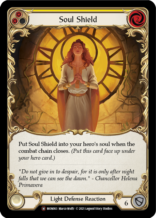 Soul Shield (Rainbow Foil) [U-MON063-RF] Unlimited Edition Rainbow Foil | Devastation Store
