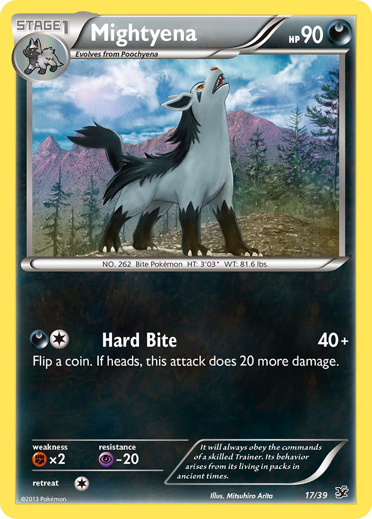 Mightyena (17/39) [XY: Kalos Starter Set] | Devastation Store