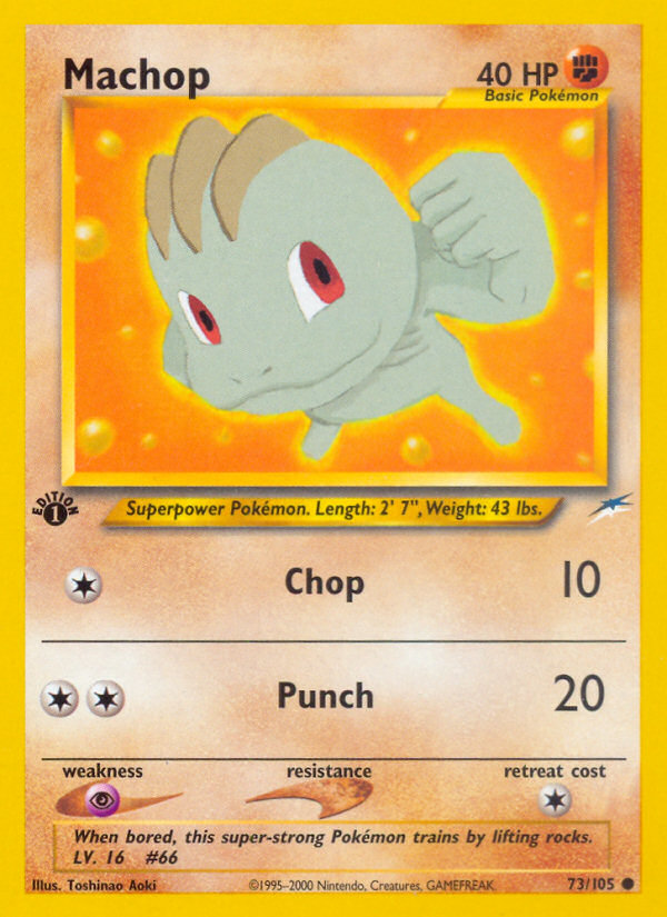 Machop (73/105) [Neo Destiny 1st Edition] | Devastation Store