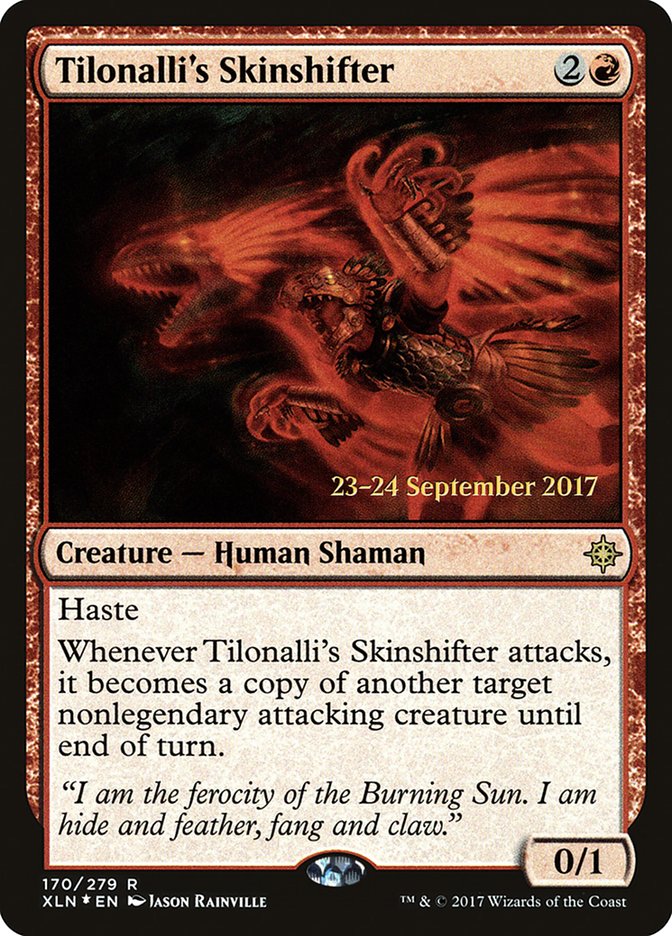 Tilonalli's Skinshifter  [Ixalan Prerelease Promos] | Devastation Store