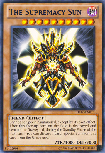 The Supremacy Sun (Blue) [DL16-EN010] Rare | Devastation Store