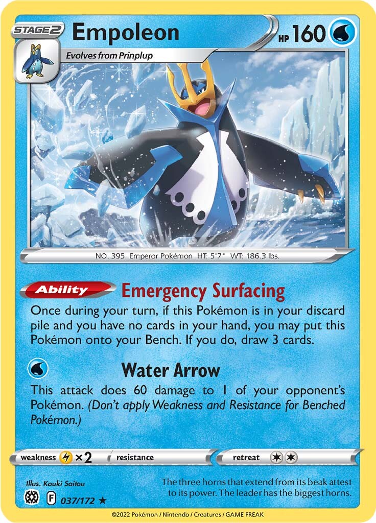 Empoleon (037/172) [Sword & Shield: Brilliant Stars] | Devastation Store