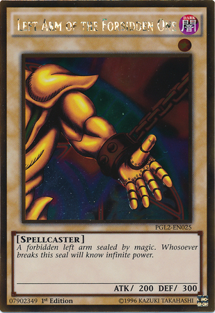 Left Arm of the Forbidden One [PGL2-EN025] Gold Rare | Devastation Store