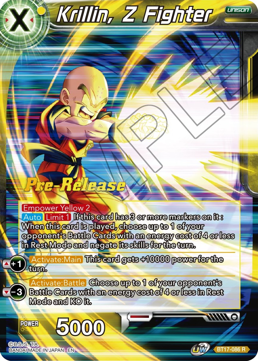 Krillin, Z Fighter (BT17-086) [Ultimate Squad Prerelease Promos] | Devastation Store