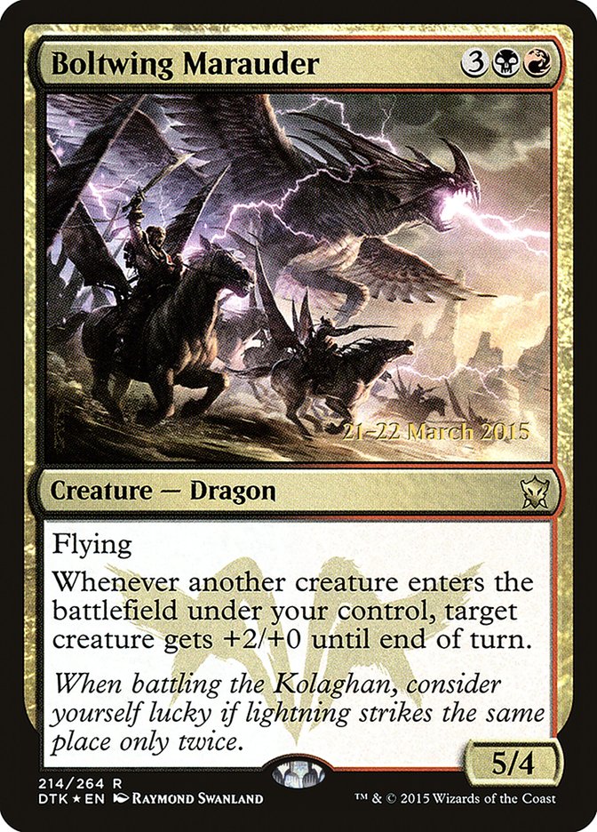 Boltwing Marauder  [Dragons of Tarkir Prerelease Promos] - Devastation Store | Devastation Store