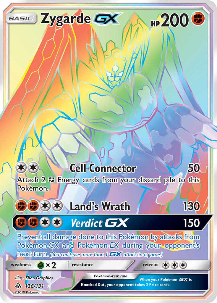 Zygarde GX (136/131) [Sun & Moon: Forbidden Light] | Devastation Store