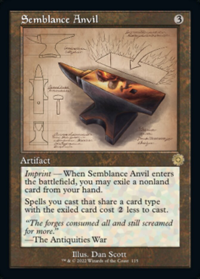 Semblance Anvil (Retro Schematic) [The Brothers' War Retro Artifacts] | Devastation Store