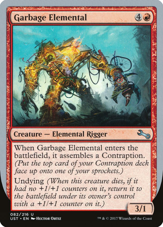 Garbage Elemental (3/1 Creature) [Unstable] | Devastation Store