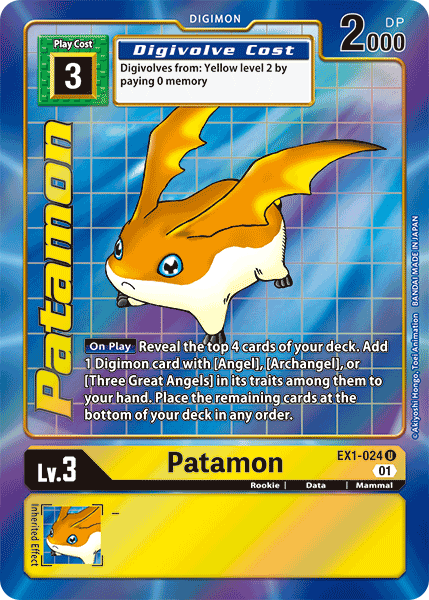 Patamon [EX1-024] (Alternate Art) [Classic Collection] | Devastation Store
