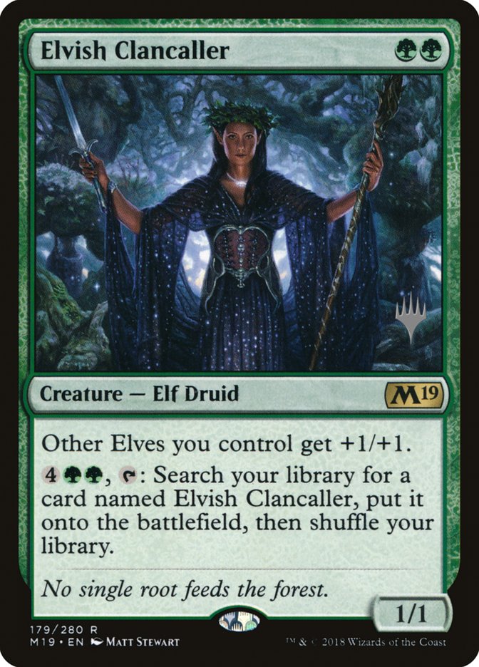 Elvish Clancaller (Promo Pack) [Core Set 2019 Promos] | Devastation Store