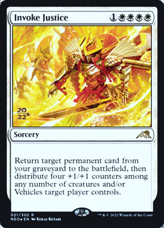 Invoke Justice [Kamigawa: Neon Dynasty Prerelease Promos] | Devastation Store