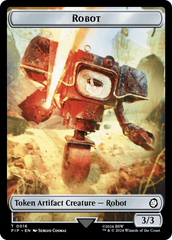 Robot // Treasure (0018) Double-Sided Token [Fallout Tokens] | Devastation Store