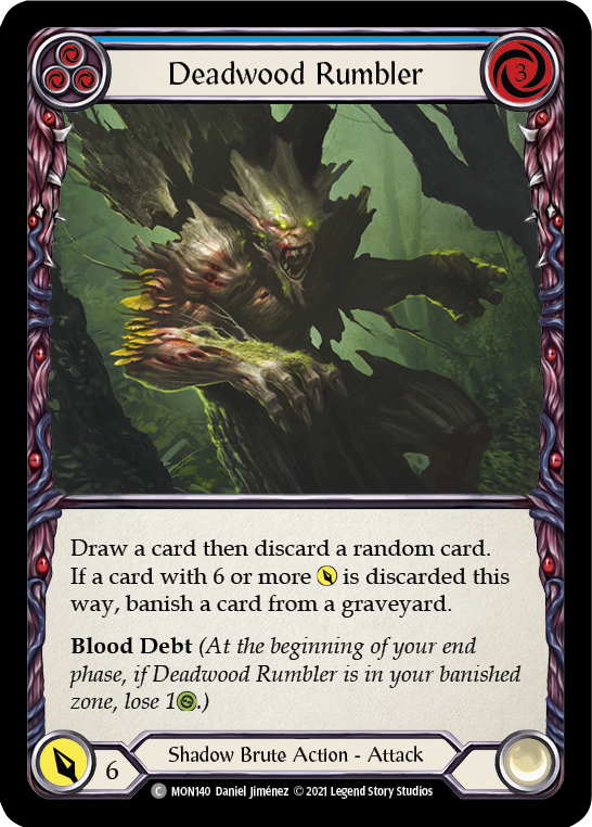 Deadwood Rumbler (Blue) [MON140] 1st Edition Normal - Devastation Store | Devastation Store