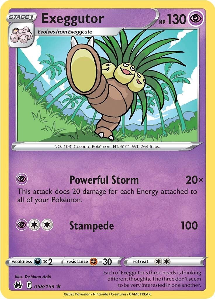 Exeggutor (058/159) [Sword & Shield: Crown Zenith] | Devastation Store
