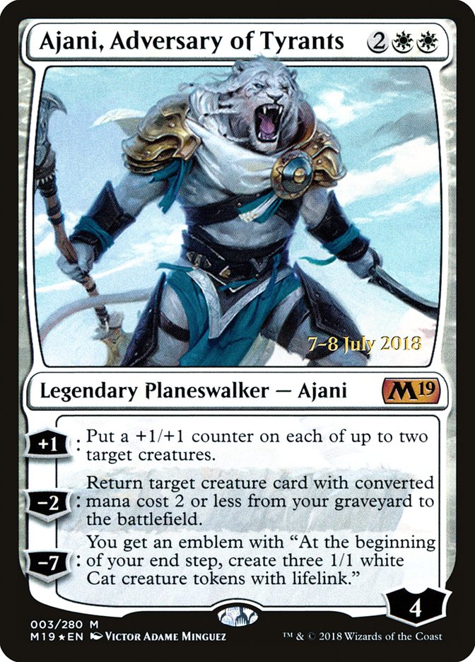 Ajani, Adversary of Tyrants  [Core Set 2019 Prerelease Promos] | Devastation Store