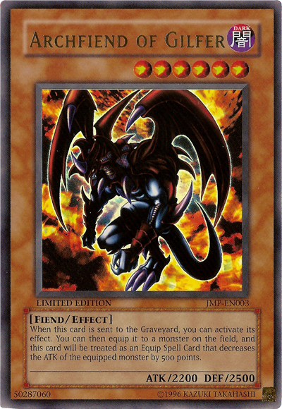 Archfiend of Gilfer [JMP-EN003] Ultra Rare | Devastation Store