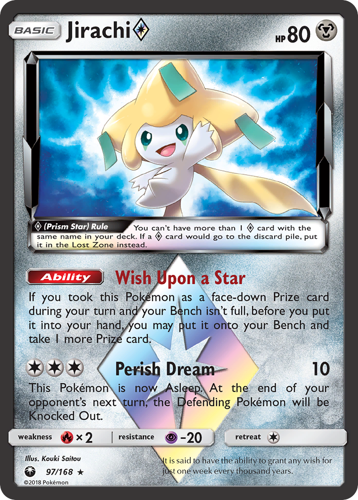 Jirachi (97/168) (Prism Star) [Sun & Moon: Celestial Storm] | Devastation Store