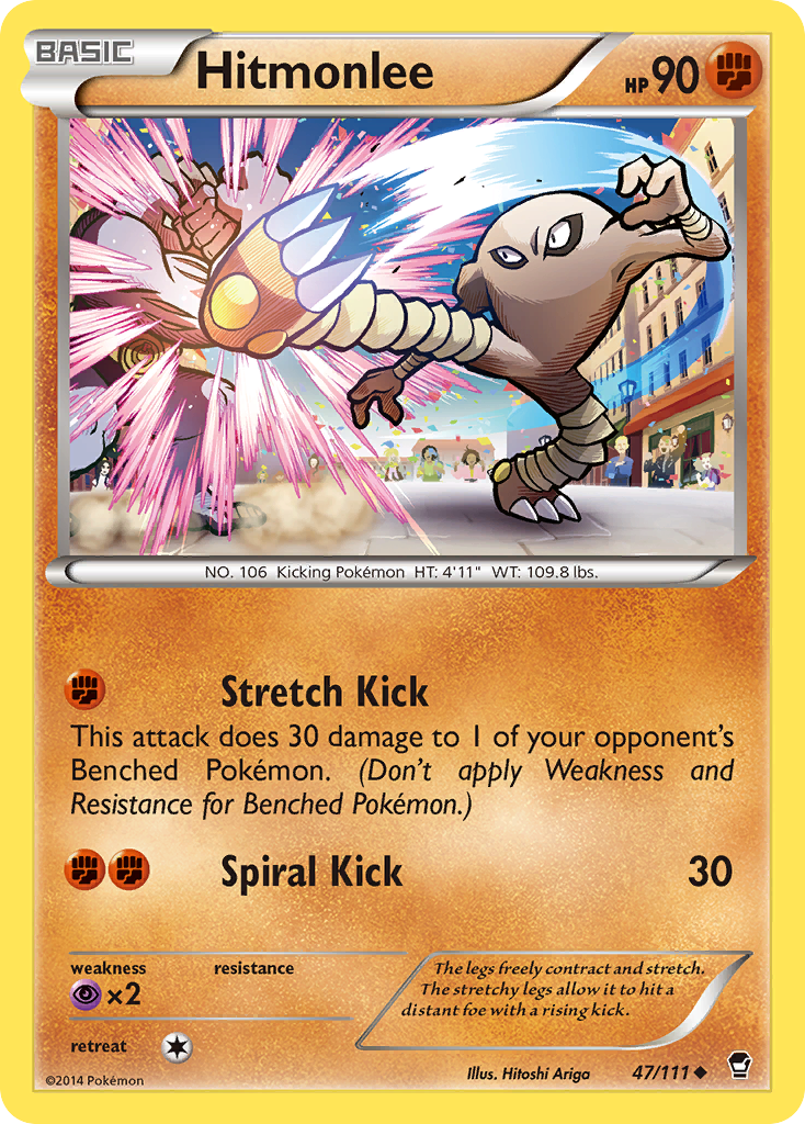 Hitmonlee (47/111) [XY: Furious Fists] | Devastation Store