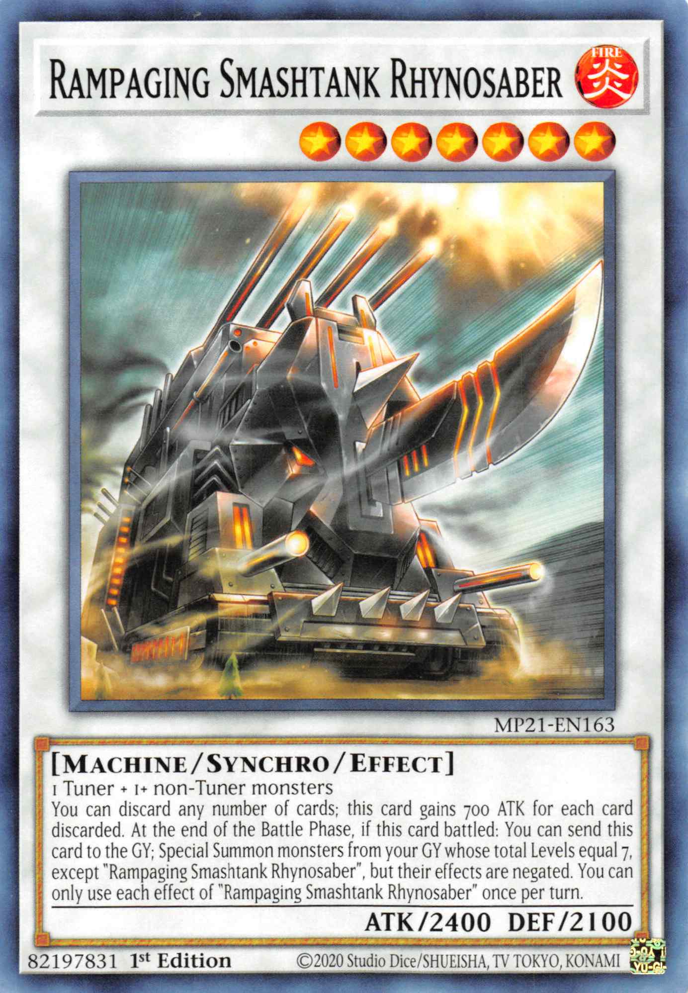 Rampaging Smashtank Rhynosaber [MP21-EN163] Common | Devastation Store