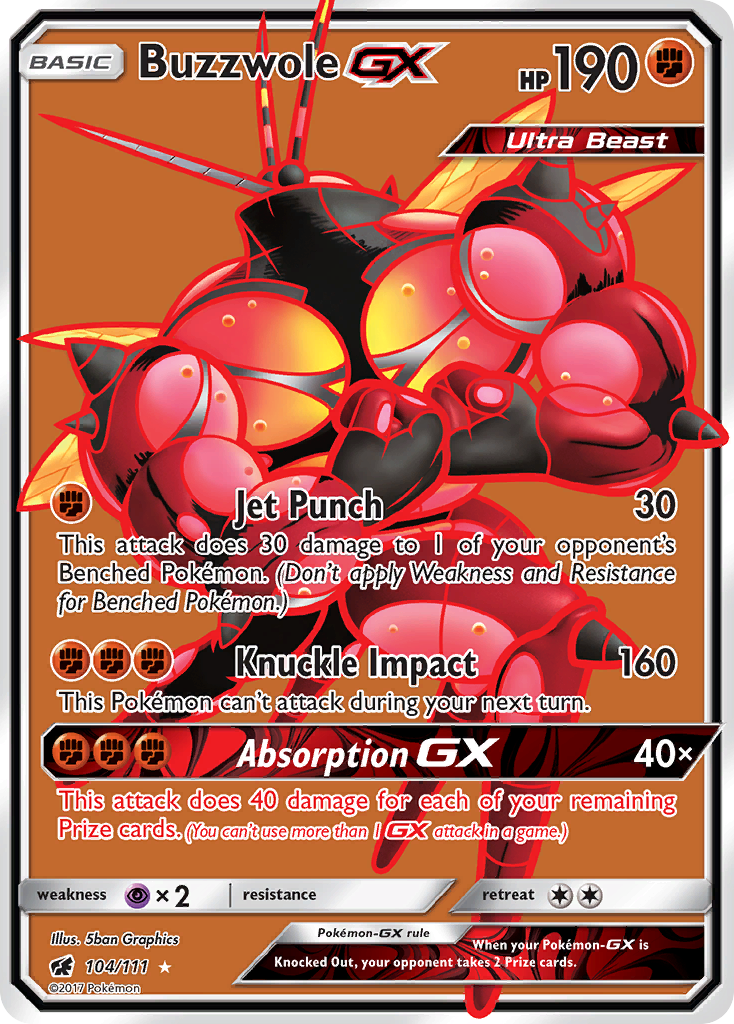 Buzzwole GX (104/111) [Sun & Moon: Crimson Invasion] | Devastation Store