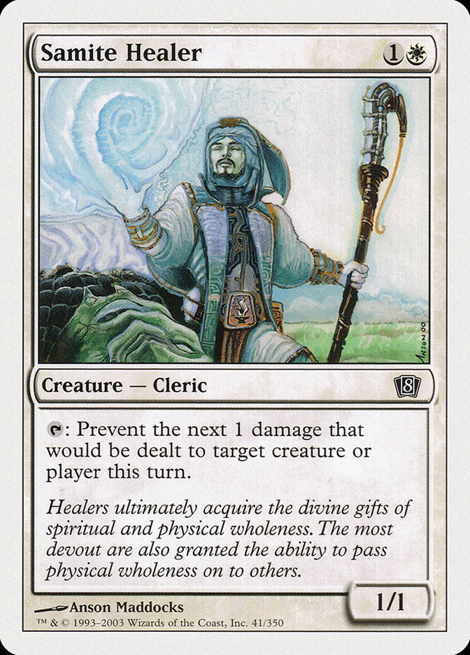 Samite Healer [Eighth Edition] - Devastation Store | Devastation Store