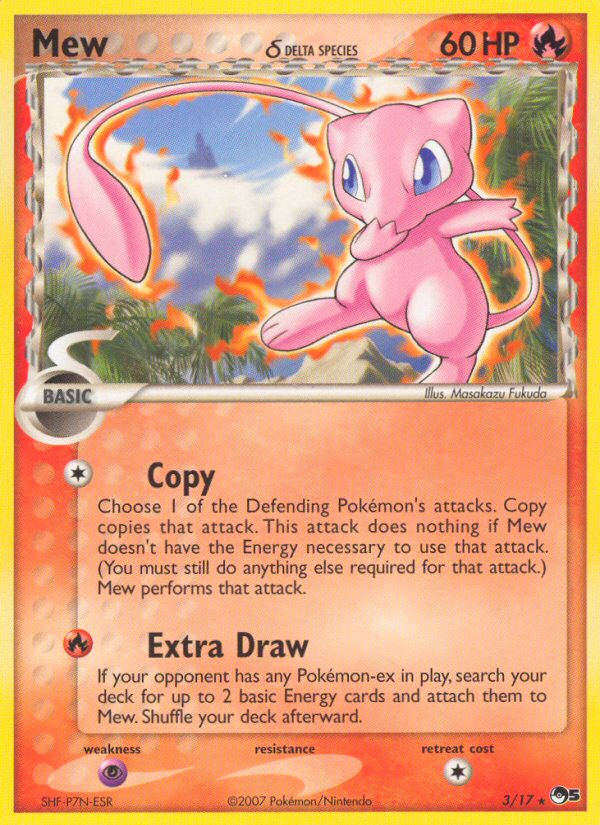 Mew (3/17) (Delta Species) [POP Series 5] | Devastation Store