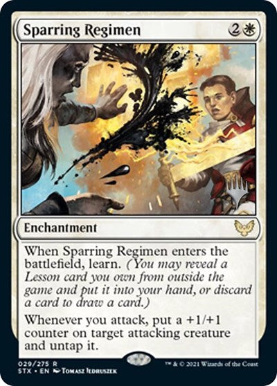 Sparring Regimen (Promo Pack) [Strixhaven: School of Mages Promos] | Devastation Store