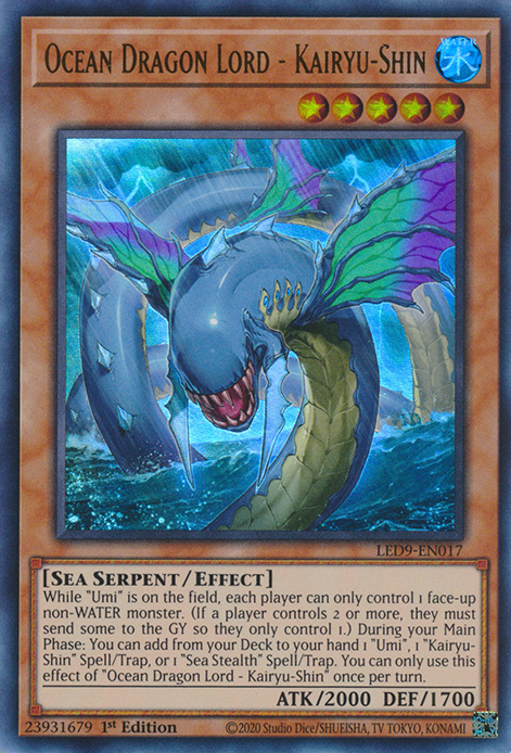 Ocean Dragon Lord - Kairyu-Shin [LED9-EN017] Ultra Rare | Devastation Store