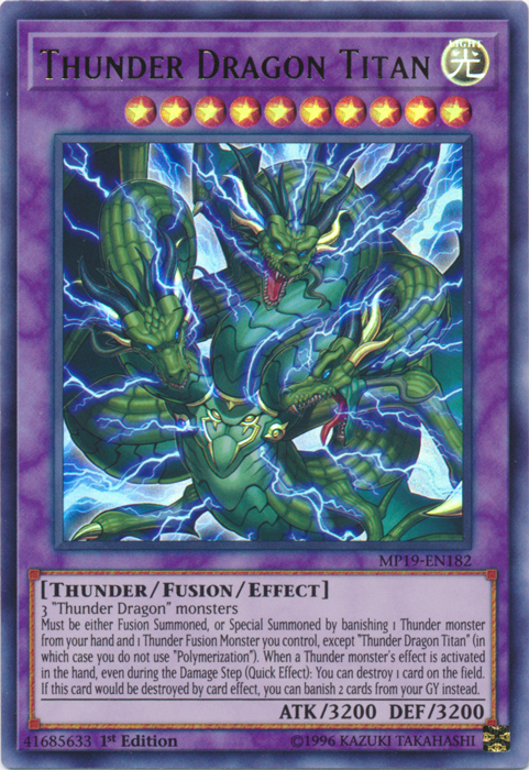 Thunder Dragon Titan [MP19-EN182] Ultra Rare | Devastation Store