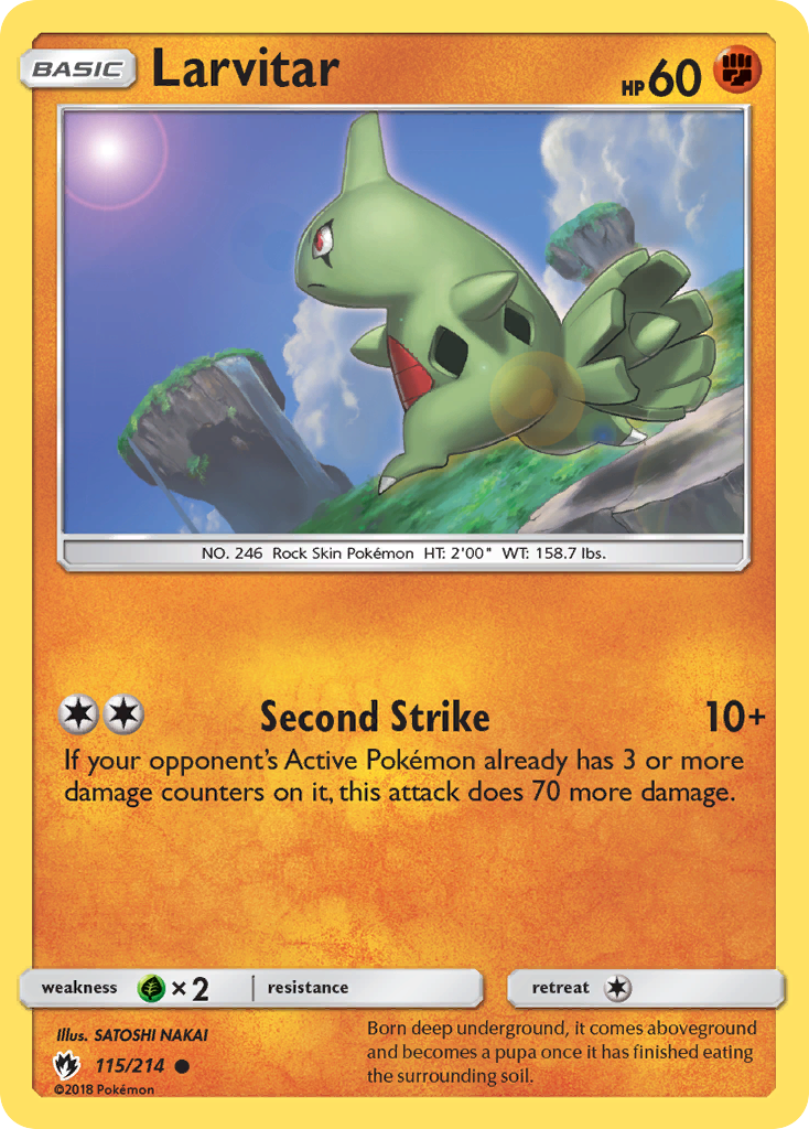 Larvitar (115/214) [Sun & Moon: Lost Thunder] | Devastation Store
