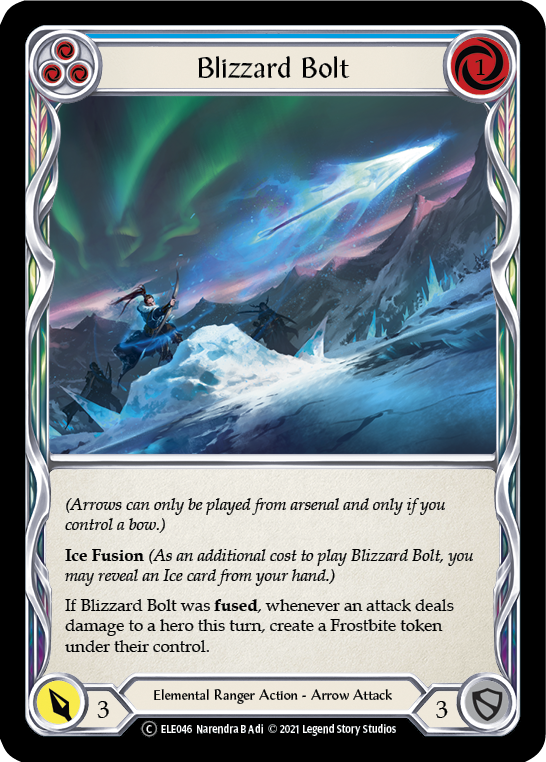 Blizzard Bolt (Blue) [U-ELE046] Unlimited Normal | Devastation Store