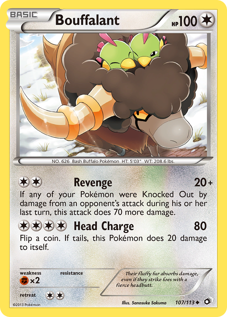 Bouffalant (107/113) [Black & White: Legendary Treasures] | Devastation Store